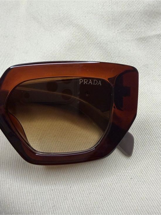 Prada Accessories - Prada Women's Tortoise Brown Oversized Sunglasses